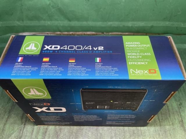 2JL Audio [JL-XD400/4V2] XDM Car and Marine Amplifier4 Channel Full-Range Amp V20