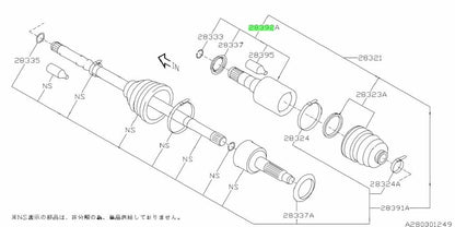 NEW Genuine Subaru Front Inner CV Joint Kit Inner CV Joint OEM 28392FG0101