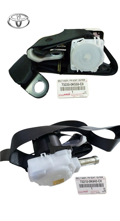 Toyota Genuine Hilux Fortuner Front Seat Belt RH LH Set 73210-0K840 73220-0K5500