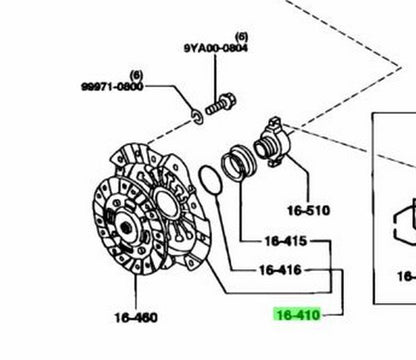 OEM Mazda RX-7 FD3S Clutch Cover Pressure Plate N315-16-410B Genuine1