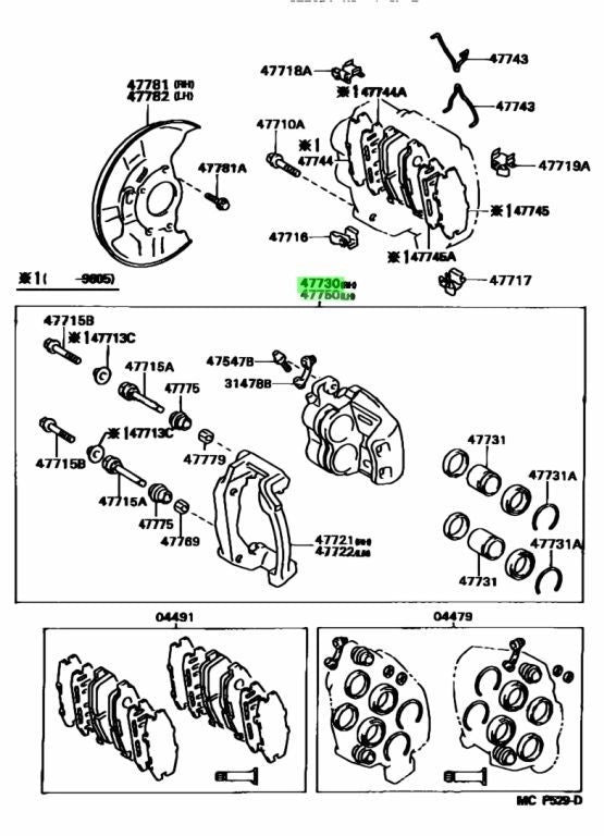 NEW OEM TOYOTA SUPRA TURBO 93-1998 MK4 2JZGTE-JZA80 FRONT BRAKE CALIPER QTY 22