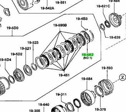OEM Mazda RX-7 FD3S Eunos Cosmo JCES BV65-19-5K4 Retaining Plate Genuine AT1