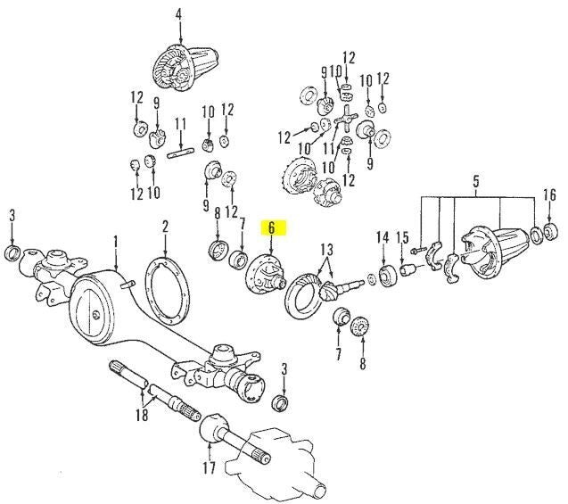 OEM Toyota Genuine 4Runner Land Cruiser Tacoma Case Sub Assy, DIFFE 41301-60061