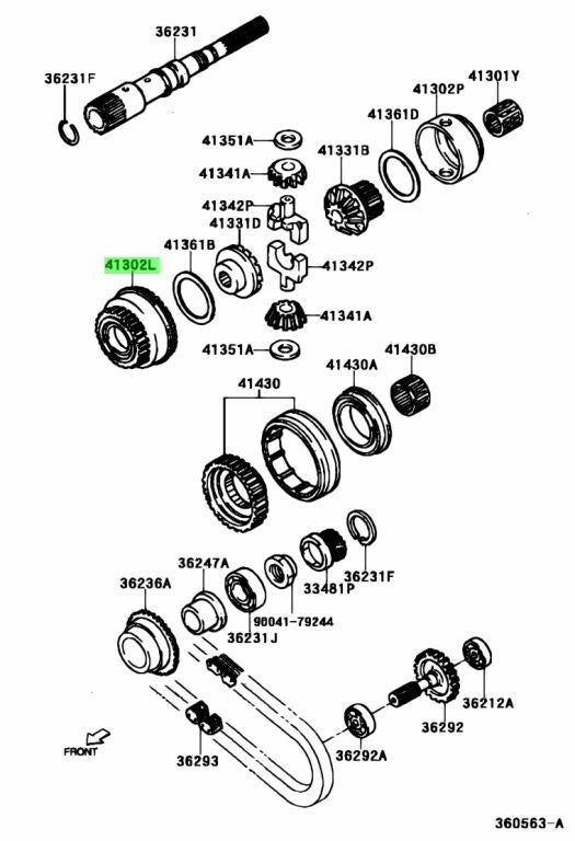 Toyota Rush J210E Diff Case Set 41302-87401 41312-87404 Cami J102E Lite Ace OEM0