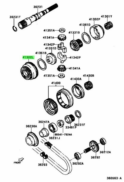 Toyota Rush J210E Diff Case Set 41302-87401 41312-87404 Cami J102E Lite Ace OEM0