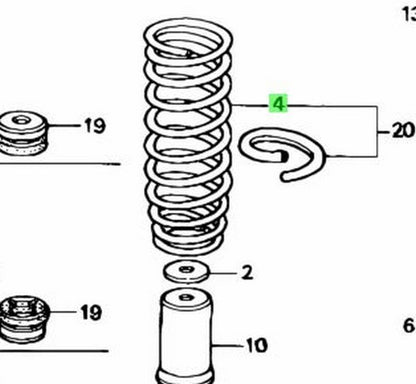 Genuine Honda Rear Spring Integra DC2 DB8 1993-2001 52441-ST7-N221