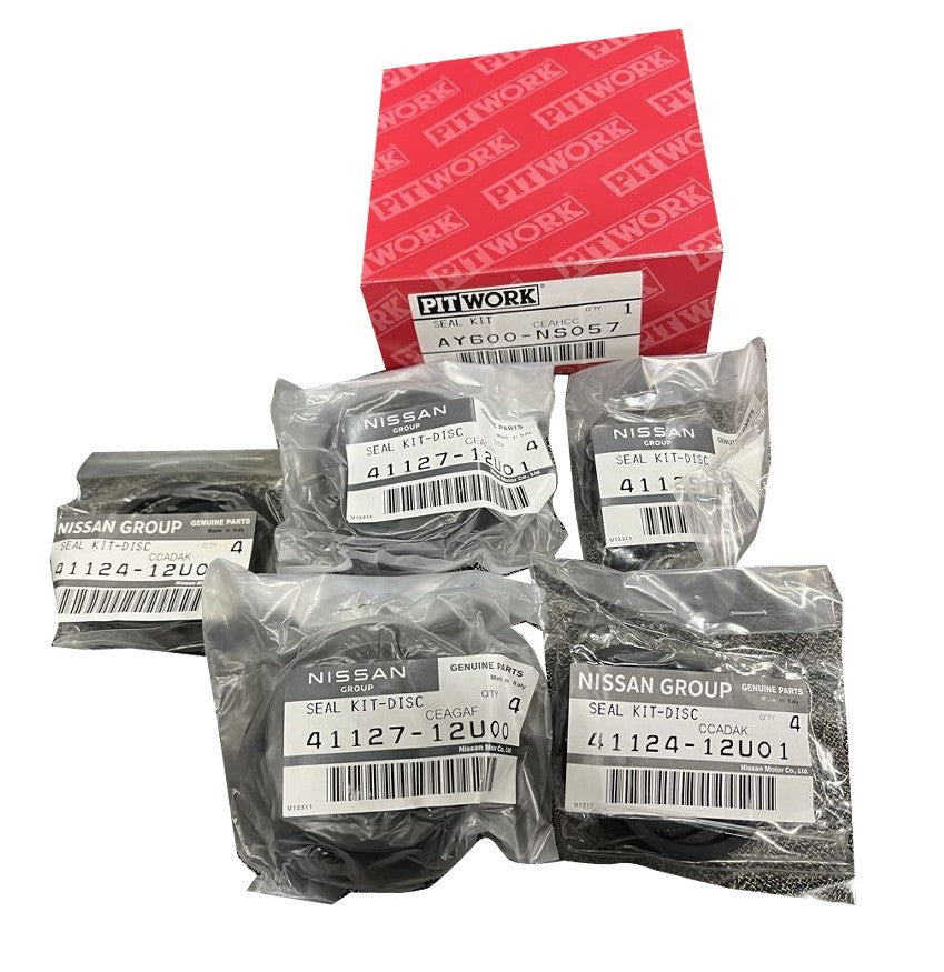 Genuine Nissan PITWORK 350Z Z33 Brembo Front Brake Caliper Seal Kit AY600-NS0571