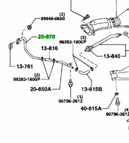 OEM Mazda N3B7-20-870B Air Pipe RX-7 FD3S Genuine1
