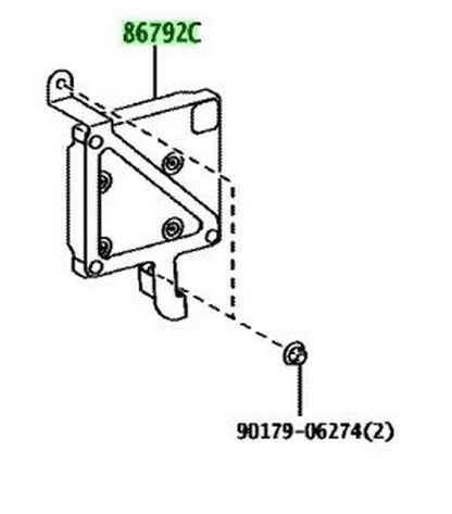 Genuine Toyota Hiace GDH201V Parking Assist Computer OEM 86792-261301
