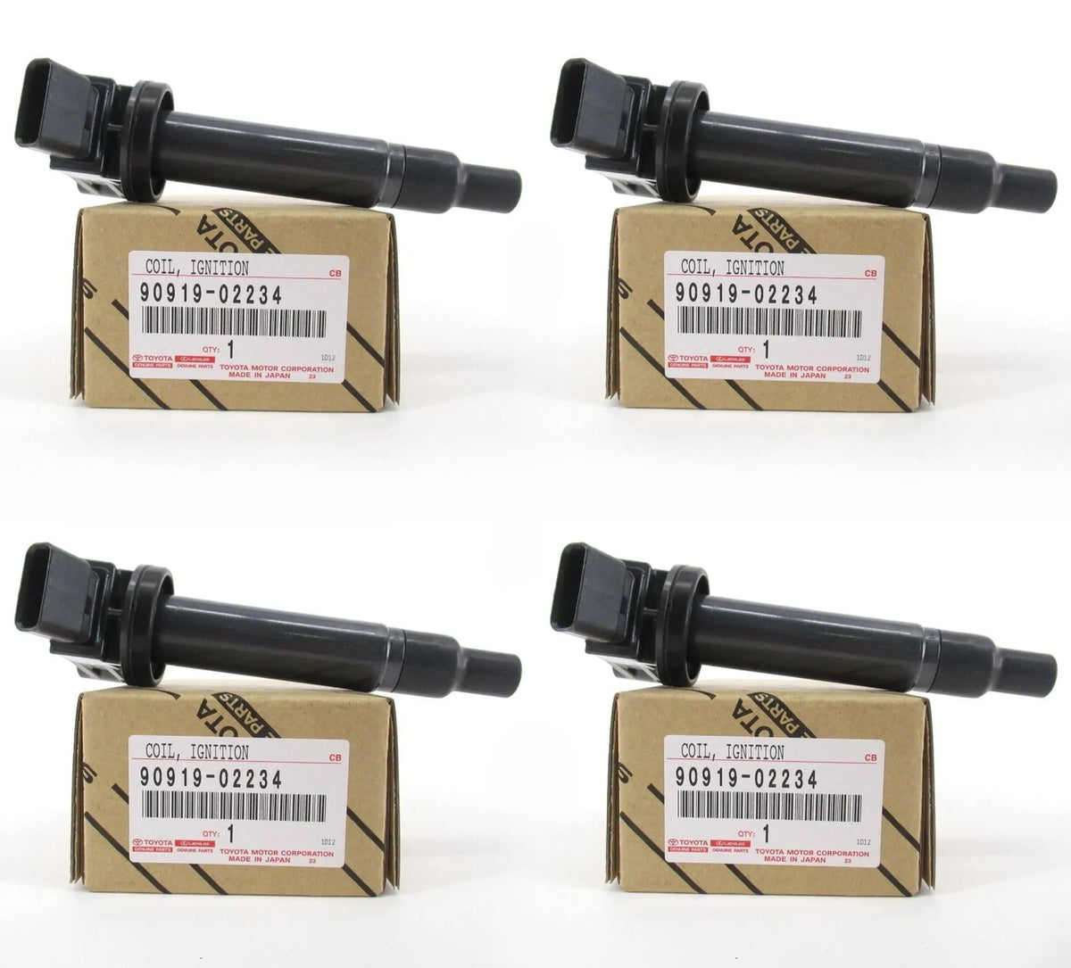 OEM Genuine Toyota COIL ASSY IGNITION SET OF 4 LEXUS 90919-02234 9091902234 NEW