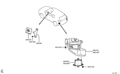 OEM Genuine Mitsubishi Outlander PHEV GG2W GG3W CONTROL UNIT,GATEWAY 8637D0461