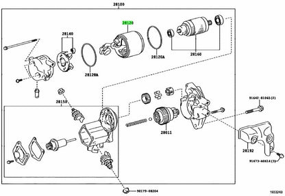 OEM YOKE ASSY, STARTER Genuine Toyota HiAce Van 200 GDH206V 28120-0L1800