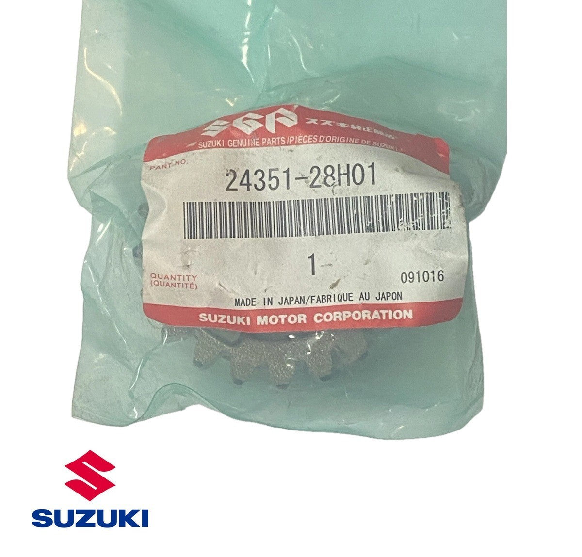 24351-28H01-000 Suzuki Gear,5th driven 2435128H01000, New Genuine OEM Part0