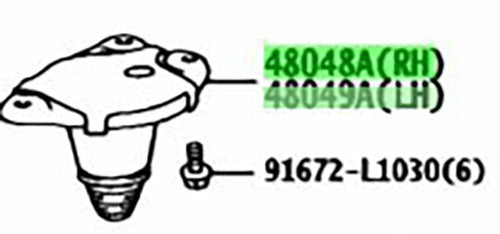 OEM Toyota Lexus RX270/350/450H SpringSeatSub Assy RH LH 48048-48010 48049-480101