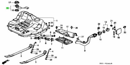 GENUINE HONDA 1988-1991 CIVIC CRX  FUEL TANK LEVEL SENDING UNIT 37800-SH3-003