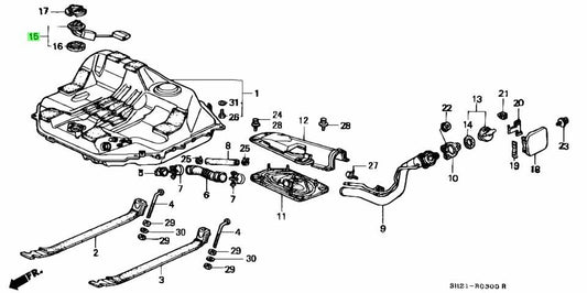 GENUINE HONDA 1988-1991 CIVIC CRX  FUEL TANK LEVEL SENDING UNIT 37800-SH3-003