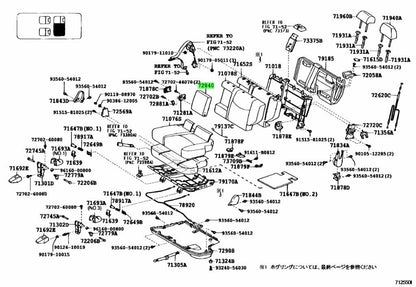 72830-60180-B0 Toyota Armrest assy, rear no.1 seat, lh 7283060180B0, New Genuine0