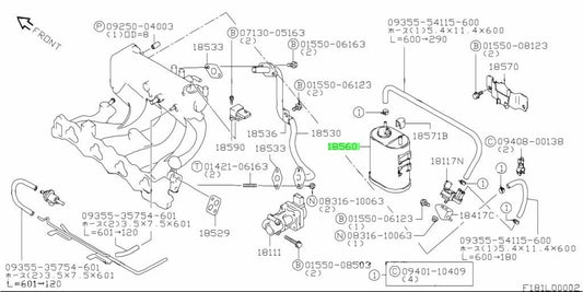 18560-76A31-000 Suzuki Canister 1856076A31000, New Genuine OEM Part1
