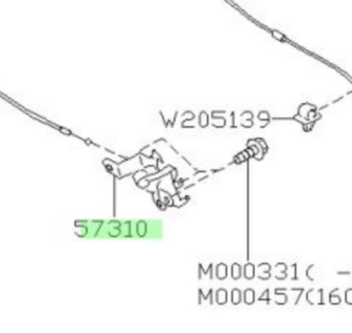 Genuine Subaru Hood Lock Latch OEM 57310-CA0011