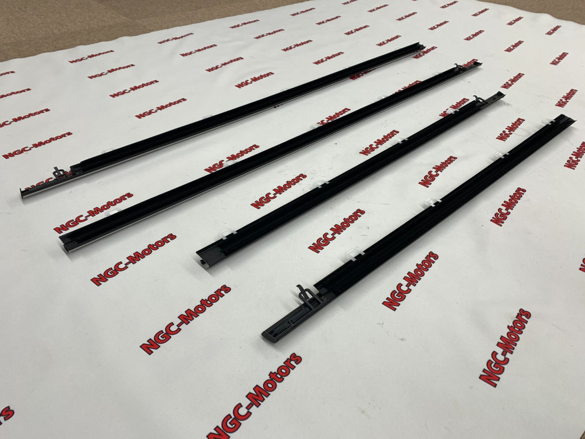 Honda ACURA genuine 4pcs Window Molding Weatherstrip Trim Chrome TSX Sedan 09-14