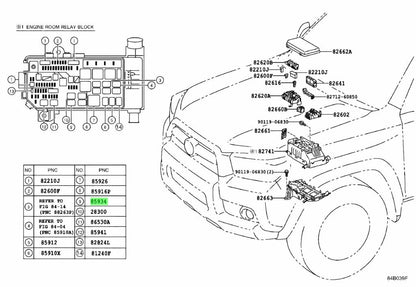 Genuine Toyota Lexus A/C Clutch Fan Relay 90987-02028 OEM1