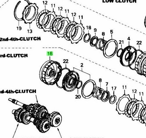 OEM HONDA THIRD CLUTCH GUIDE AT TRANSMISSION CIVIC INTEGRA 22661-PF4-0001