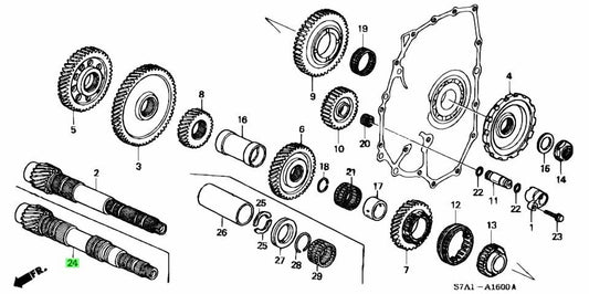 OEM COUNTERSHAFT Honda CR-V ABA-RD4 ABA-RD5 23221-PRP-010