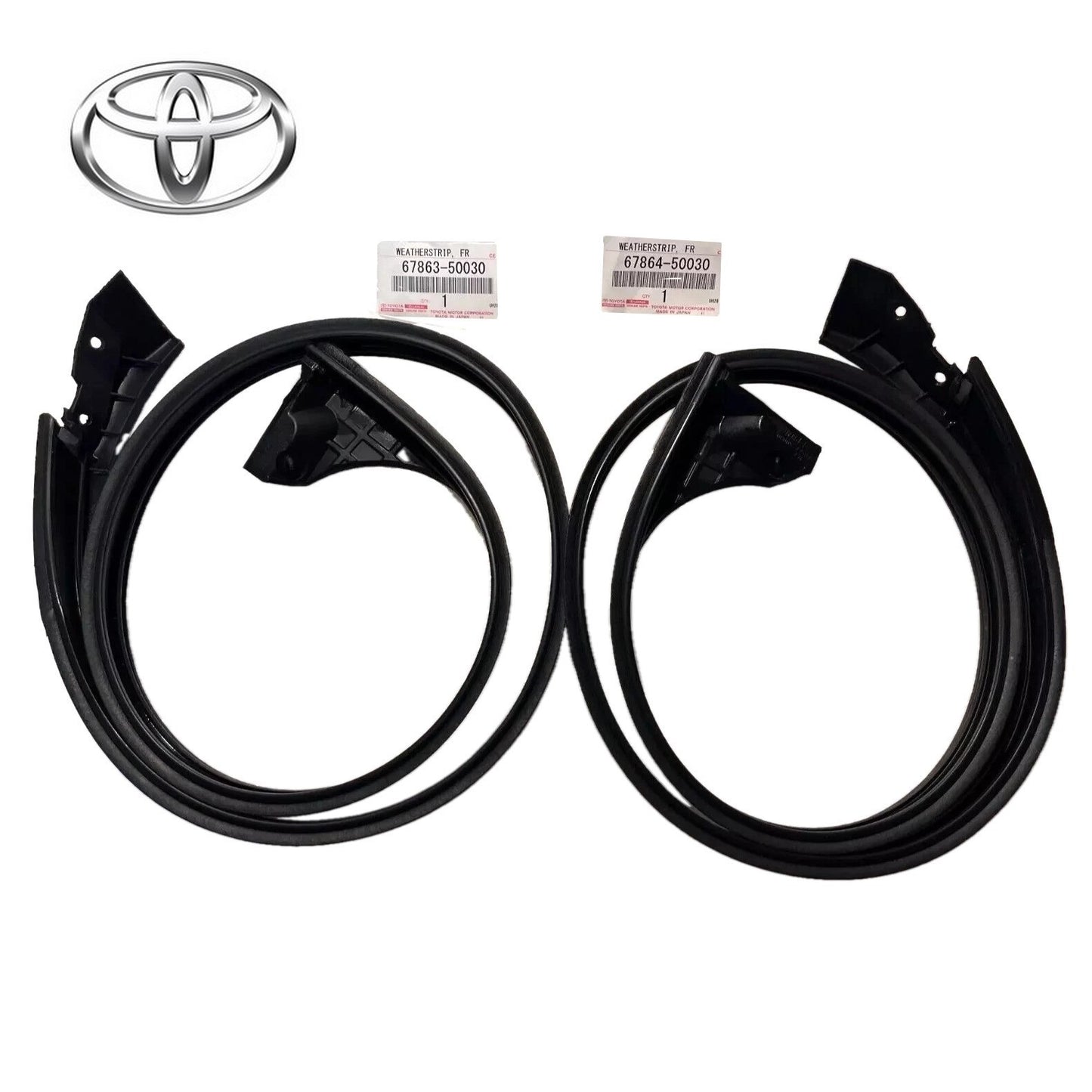OEM TOYOTA CELSIOR Front Door Upper Weatherstrip RH LH 67863-50030 67864-500300