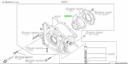 16130-60A00-000 Suzuki Rotor set,oil pump 1613060A00000, New Genuine OEM Part1