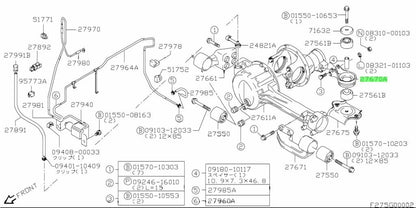 27630-52D00-000 Suzuki Bracket,diff mount rr 2763052D00000, New Genuine OEM Part0