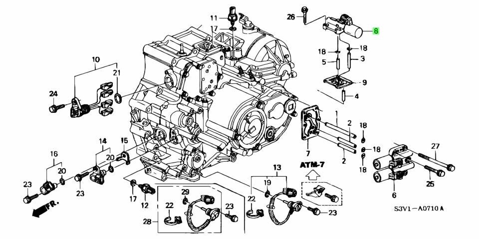 Genuine Honda ACURA SOLENOID ASSY.LINEAR OEM Odyssey Pilot 28260-RDK-023 NEW