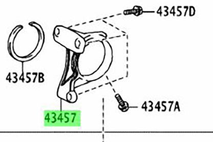 OEM Genuine TOYOTA Lexus New Drive Shaft Bearing Bracket 43457-48010 43457480102
