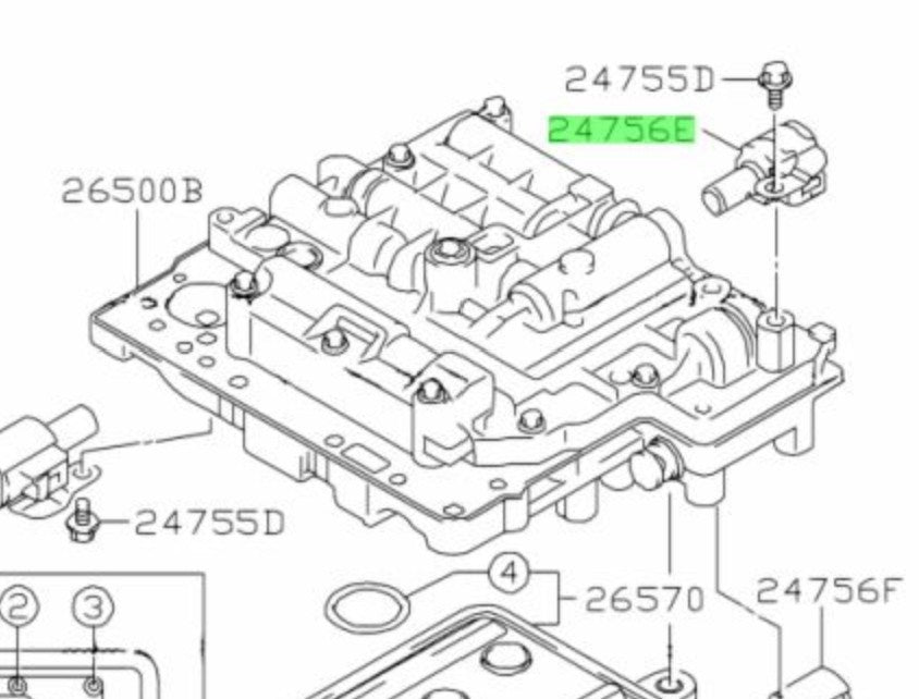 24753-81A30-000 Suzuki Solenoid assy,shift no.2 2475381A30000, New Genuine OEM P2