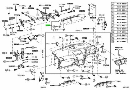 TOYOTA LEXUS RX270/350/450H Defroster Nozzle No.1 Garnish DkBrown 55981-48030-E00