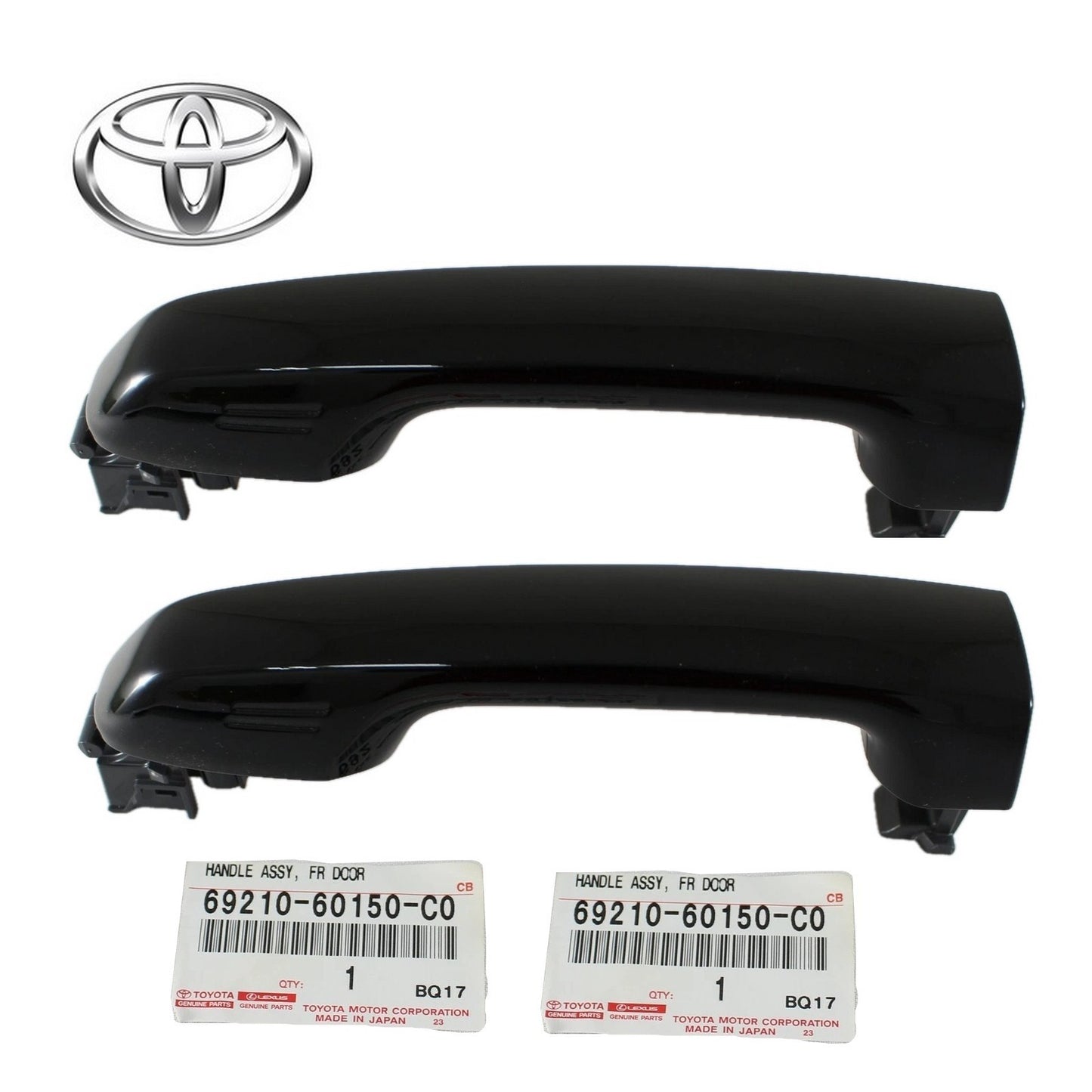 Toyota Prado J150 Front Door Handle Pair LH＆RH Black 202 69210-60150-C0 OEM0