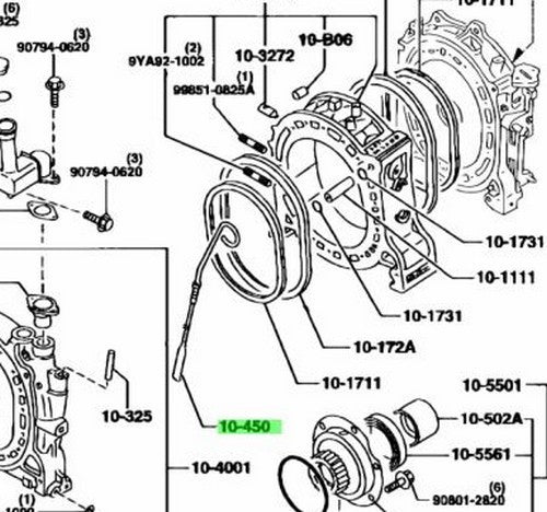 OEM Mazda RX-7 FD3S 13B-REW Oil Level Gauge Dipstick N3A1-10-450A Genuine1