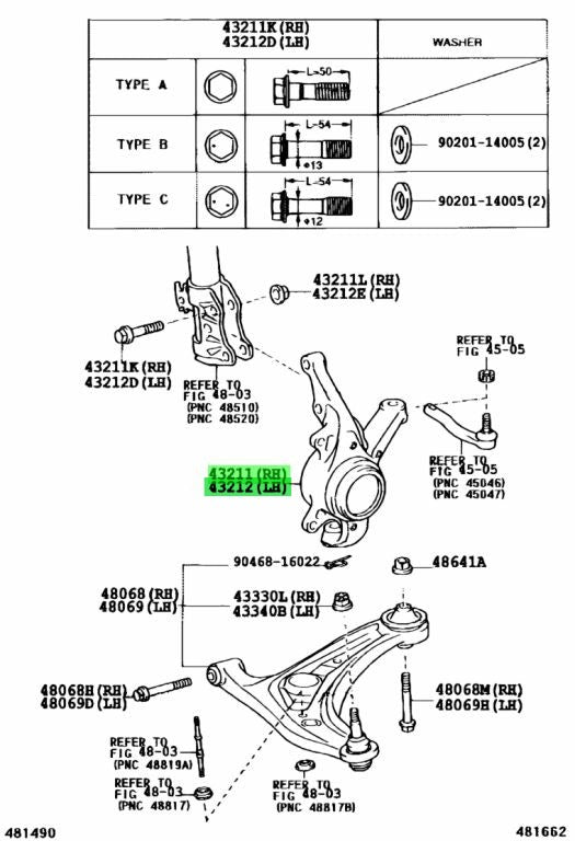 Genuine Toyota Steering Knuckle RH LH Set 43211-52020 43212-52020 Echo Vitz1