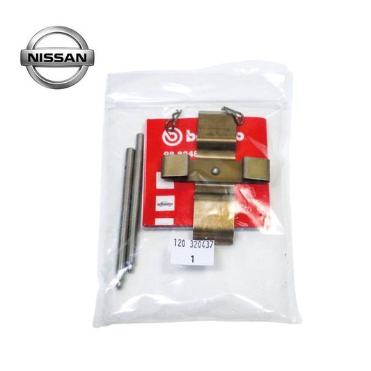 New Genuine Nissan Brake Caliper Clip Pin Cross Spring Set 41218-12U26 OEM0