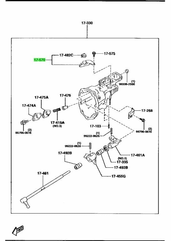 OEM Mazda RX-7 FD3S 5MT Change Guide R526-17-570 Genuine0