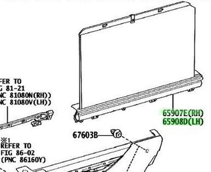 New Genuine Toyota Rear Sunshade Curtain LH RH Pair 65907-60030 65908-600301