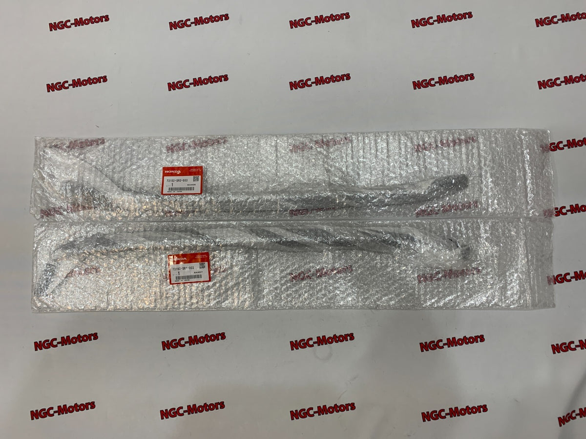Honda Genuine Civic del Sol Molding Assembly RH+LH Front Windshield Side 1993-97