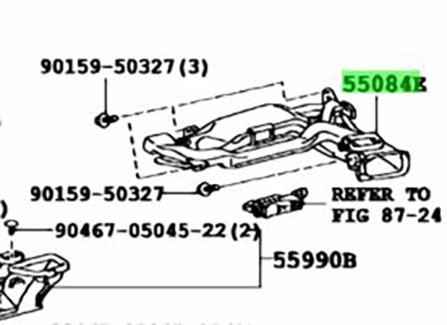 OEM Genuine TOYOTA Lexus Heater To RegisterDuct No.1 Assy 55084-75040 55084750401