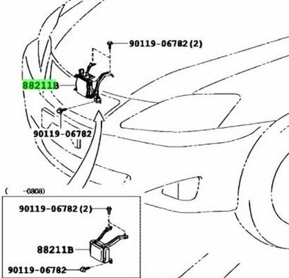 OEM Genuine TOYOTA Lexus Millimeter Wave Radar SensorAssy 88210-53090 88210530901