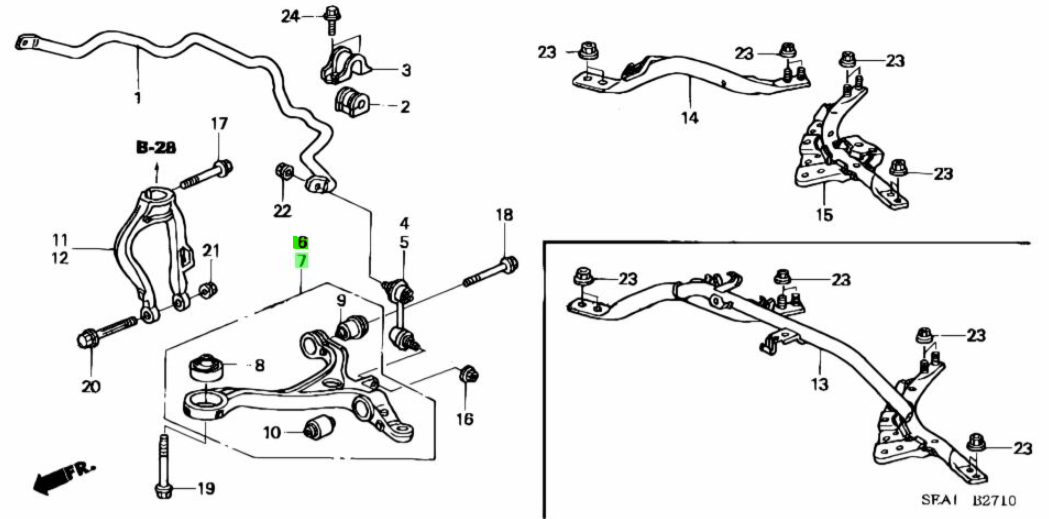 OEM ARM, SUSPENSION R&L SET Honda Accord ABA-CL8 51360-SEA-J00/51350-SEA-J00