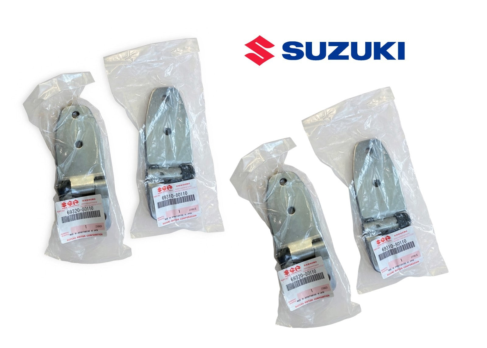 OEM Genuine Suzuki Front Door UpperLower Hinges Set 4PCS 69310-80110 69320-801100