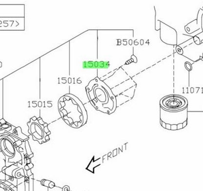 NEW Genuine Subaru Engine Oil Pump Cover OEM 15034AA0901