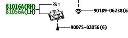 New Genuine Toyota Headlamp Computer Sub-Assy LH RH Pair 81016-60R20 81056-60R201