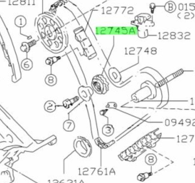 12745-85FA0-000 Suzuki Sprocket,idler no.1 1274585FA0000, New Genuine OEM Part2