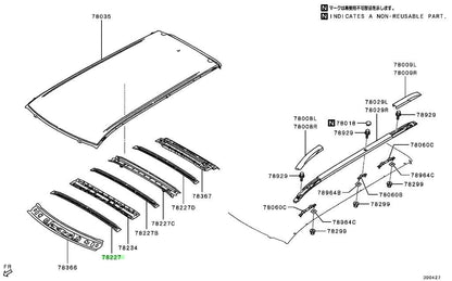 NEW Genuine Mitsubishi Roof Bow OEM 5290F6650
