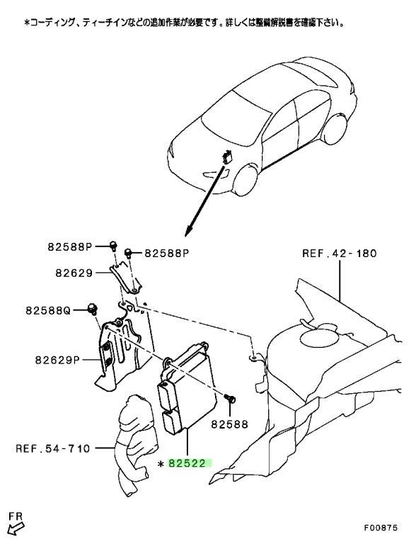 OEM Genuine Mitsubishi Lancer Evolution CZ4A CONTROL UNIT,ENG 1860C816